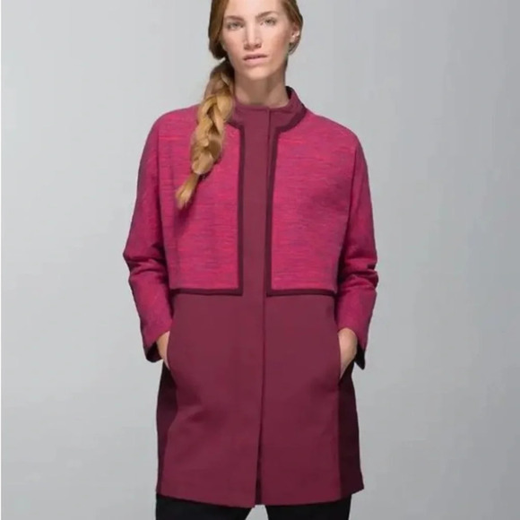 Lululemon Pink Cocoon Car Coat, size M - Picture 2 of 15